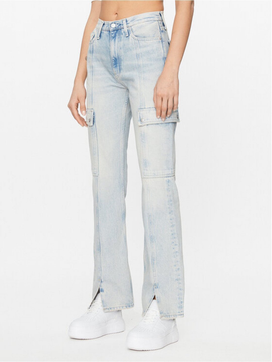 Calvin Klein Jeans Jeansy Authentic J20J221829 Modrá Bootcut Fit