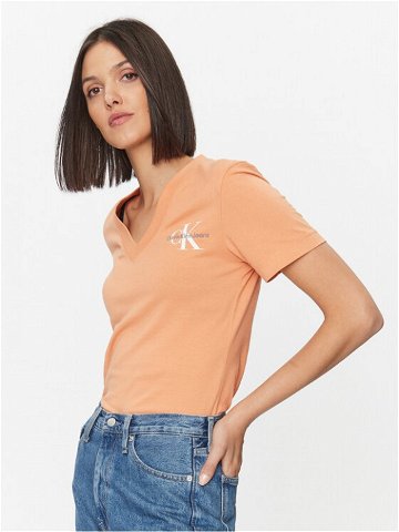 Calvin Klein Jeans T-Shirt J20J221429 Oranžová Regular Fit