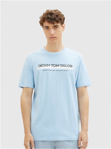 Tom Tailor Denim T-Shirt 1037653 Světle modrá Basic Fit