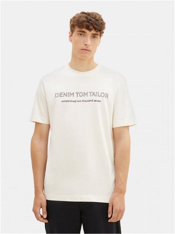 Tom Tailor Denim T-Shirt 1037683 Bílá Regular Fit