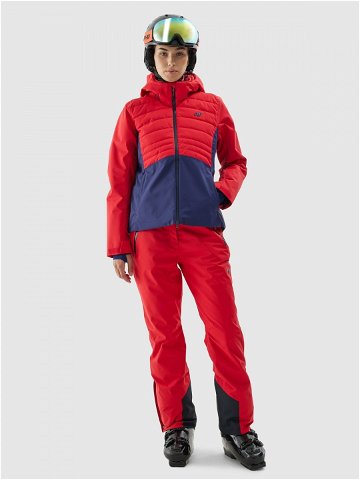 Dámská lyžařská bunda 4FPro membrána Dermizax 20000 – červená
