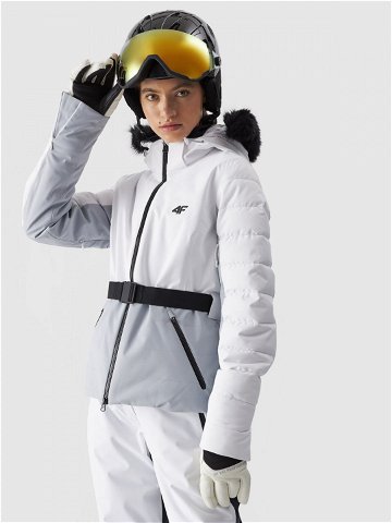 Dámská lyžařská bunda 4FPro membrána Dermizax 20000 – šedá