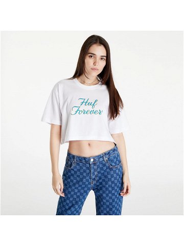 HUF Forever S S Crop Tee White