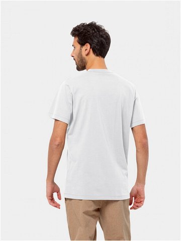 Jack Wolfskin T-Shirt Essential Logo T 1809591 Bílá Regular Fit
