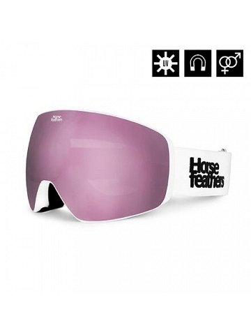 HORSEFEATHERS Snowboardové brýle Scout – white mirror pink WHITE