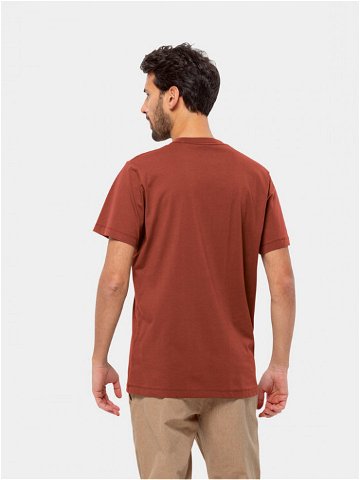 Jack Wolfskin T-Shirt Essential Logo T 1809591 Červená Regular Fit