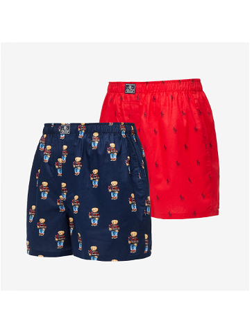 Polo Ralph Lauren Cotton Boxer 2-Pack Navy Red