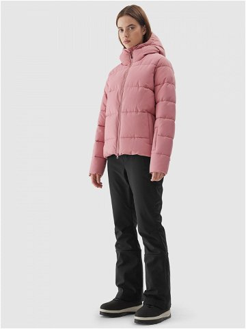 Dámská lyžařská péřová bunda membrána 5000 – růžová