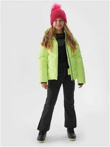 Dívčí lyžařská bunda membrána 5000 – žlutá