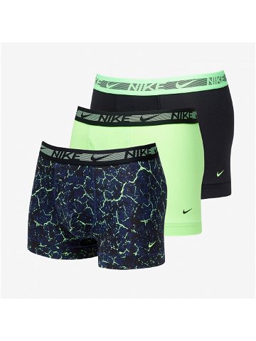 Nike Ultra Stretch Micro Dri-FIT Boxer 3-Pack Crackle Print Lime Blast Black