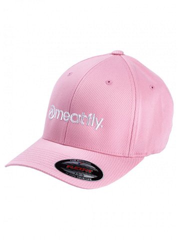 Meatfly kšiltovka Brand Flexfit Pink Růžová Velikost S M