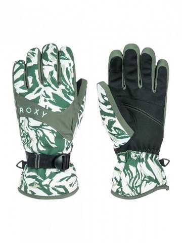 Roxy dámské zimní rukavice Jetty Glov Dark Forest Wild Zelená Velikost S
