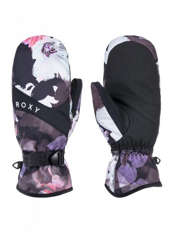 Roxy dámské zimní rukavice Jetty Mitt True Black Blurry Flower Černá Velikost S