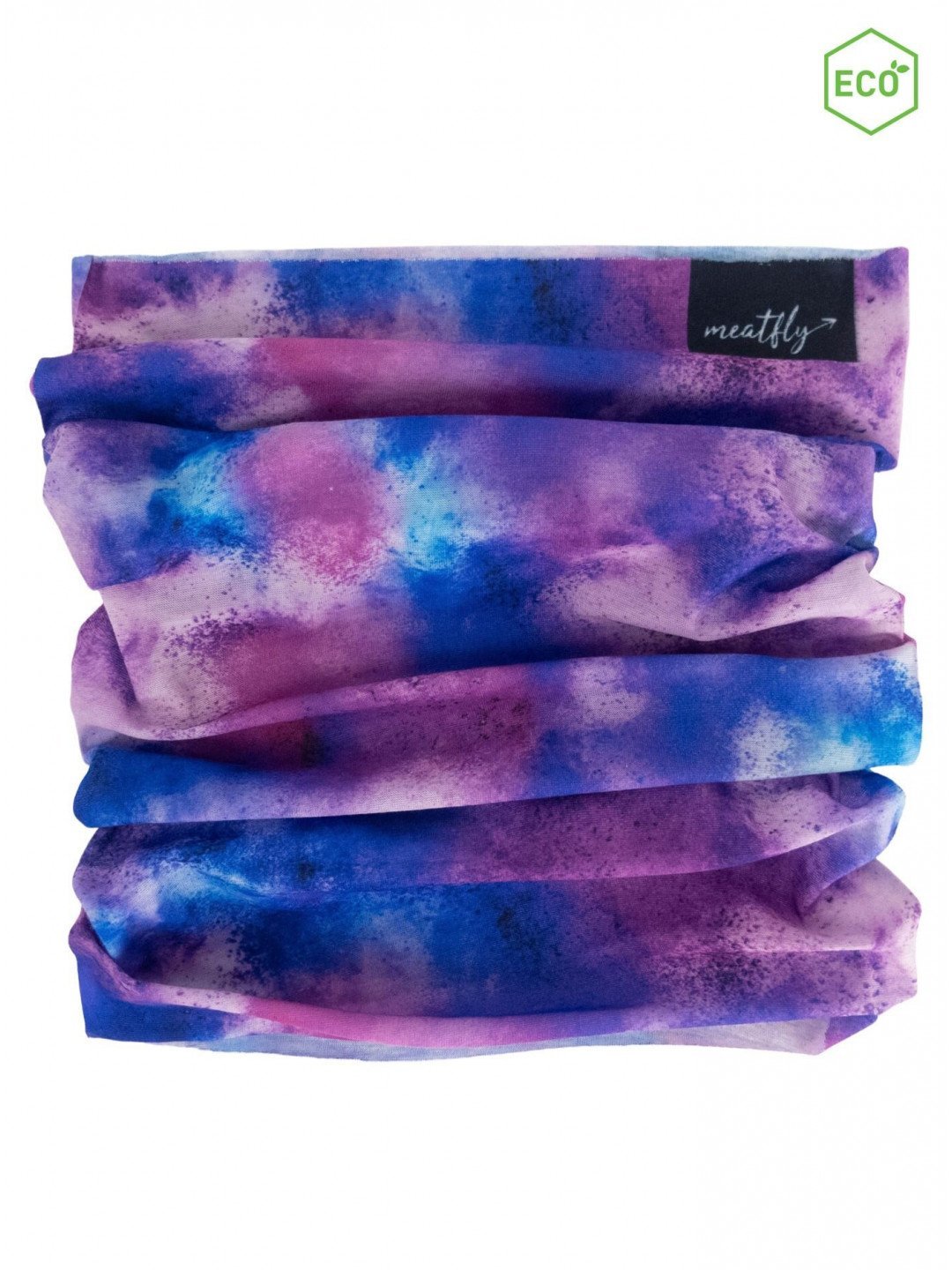 Meatfly šátek Cody Purple Aquarel Fialová Velikost One Size