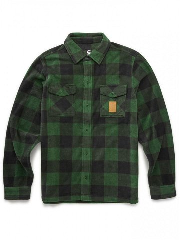 Etnies pánská košile Woodsman Fleece Olive Zelená Velikost XL