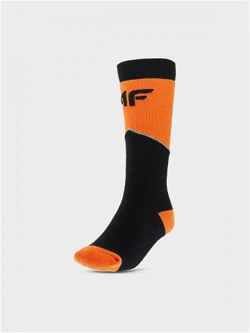 Chlapecké lyžařské ponožky – oranžové
