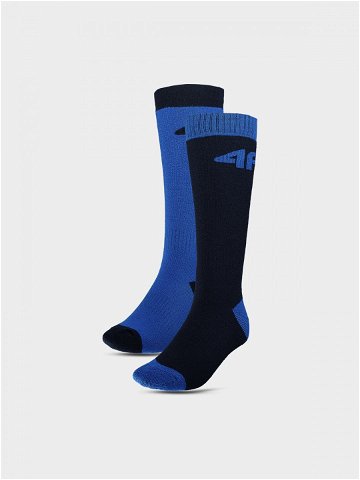 Chlapecké lyžařské ponožky 2-pack – limetové černé