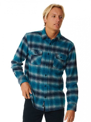 Rip curl pánská košile Count Flannel Mineral Blue Modrá Velikost XL 100 bavlna
