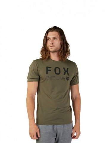 Fox pánské technické tričko Non Stop Ss Tech Olive Green Zelená Velikost XXL