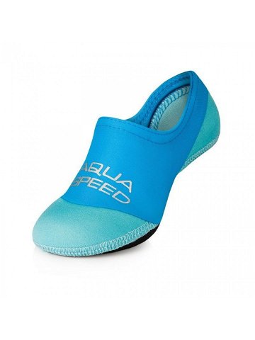 AQUA SPEED Ponožky na plavání Neo Blue Pattern 02 28-29