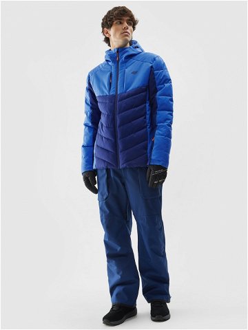 Pánská lyžařská péřová bunda se syntetickým peřím – modrý