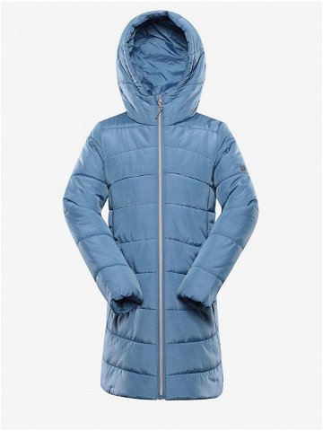 Modrý holčičí zimní prošívaný kabát ALPINE PRO EDORO