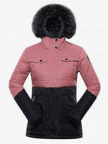Černo-růžová dámská zimní bunda ALPINE PRO EGYPA
