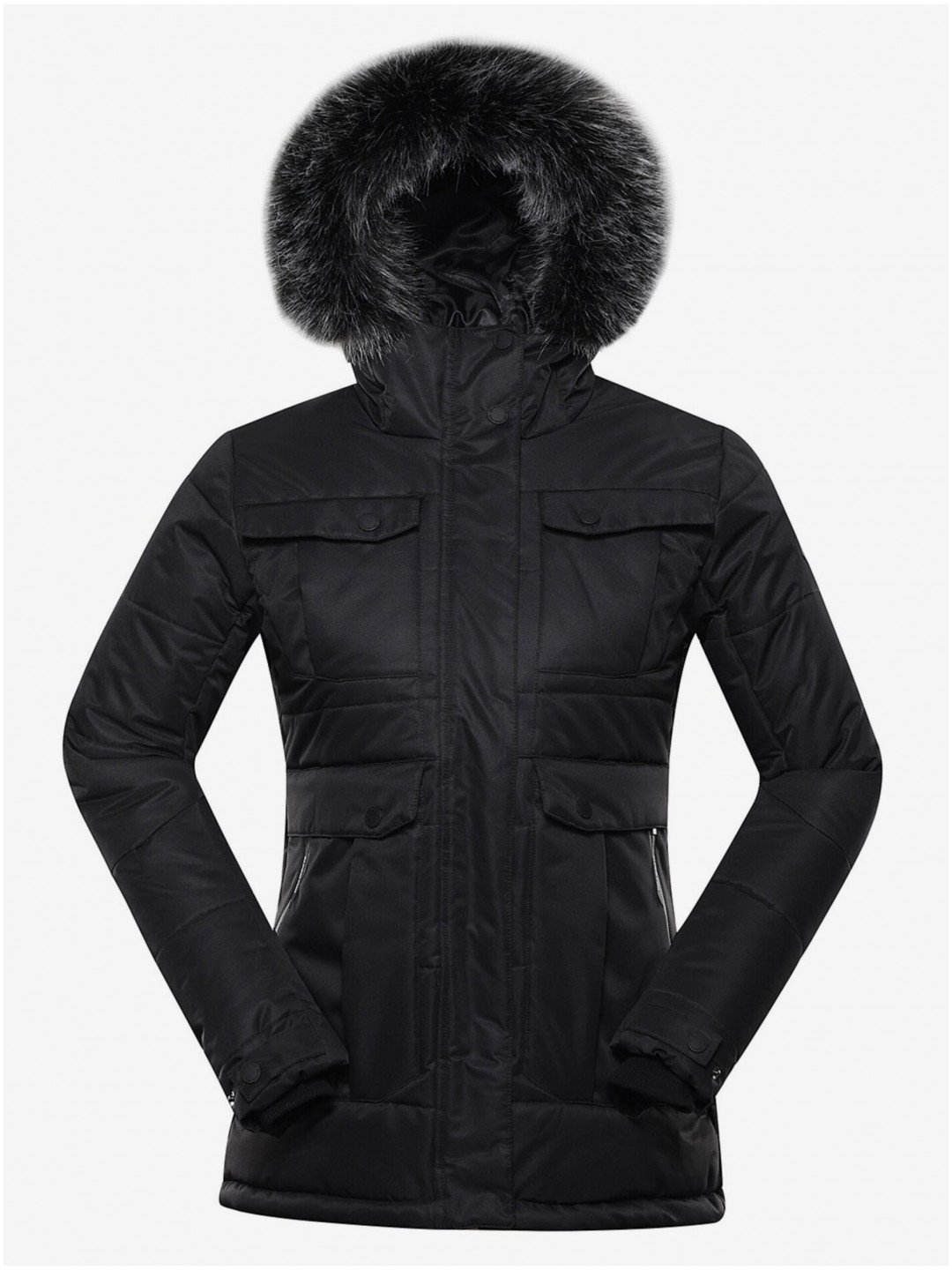 Černá dámská zimní bunda ALPINE PRO EGYPA