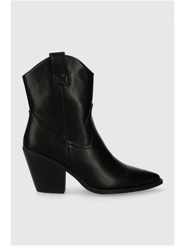 Westernové boty Answear Lab X limited collection NO SHAME dámské černá barva na podpatku