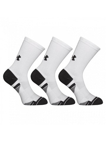 3PACK ponožky Under Armour bílé 1379512 100 L
