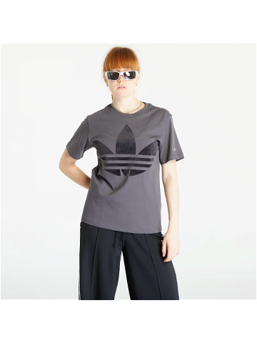 Adidas Large Trefoil Tee Grey Six