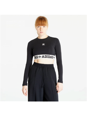 Adidas Neutral Court Graphic Long Sleeve T-Shirt Black