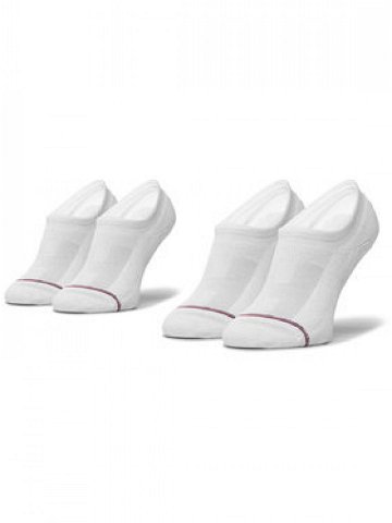 Tommy Hilfiger Sada 2 párů pánských nízkých ponožek 100001095 Bílá