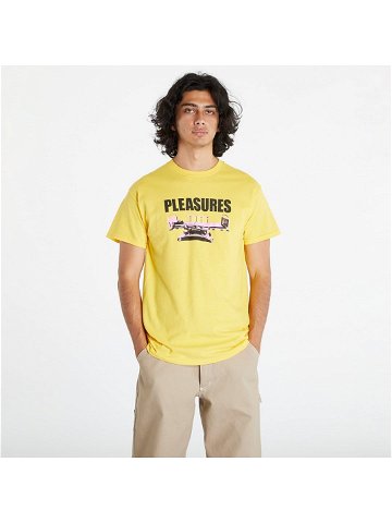 PLEASURES Bed T-Shirt Yellow