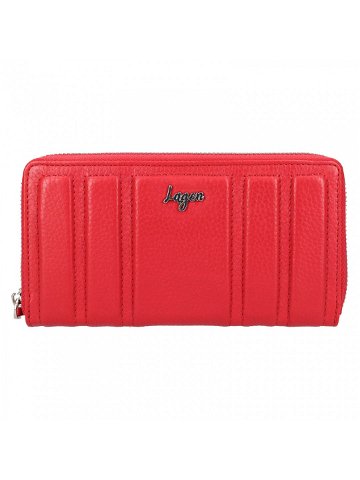 Dámská kožená peněženka Lagen Martena – červená