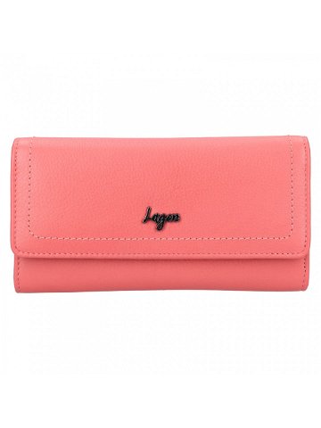 Dámská kožená peněženka Lagen Agda – růžová