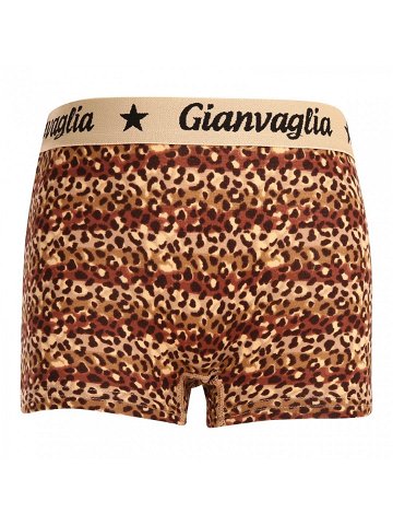 Dívčí kalhotky s nohavičkou boxerky Gianvaglia hnědé 813 110