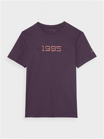 Pánské tričko regular s potiskem – fialové