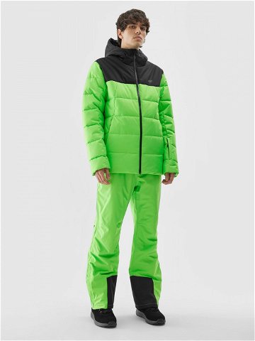 Pánská lyžařská péřová bunda se syntetickým peřím – zelená