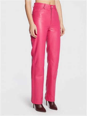 Remain Kožené kalhoty Lynn Leather RM1510 Růžová Regular Fit