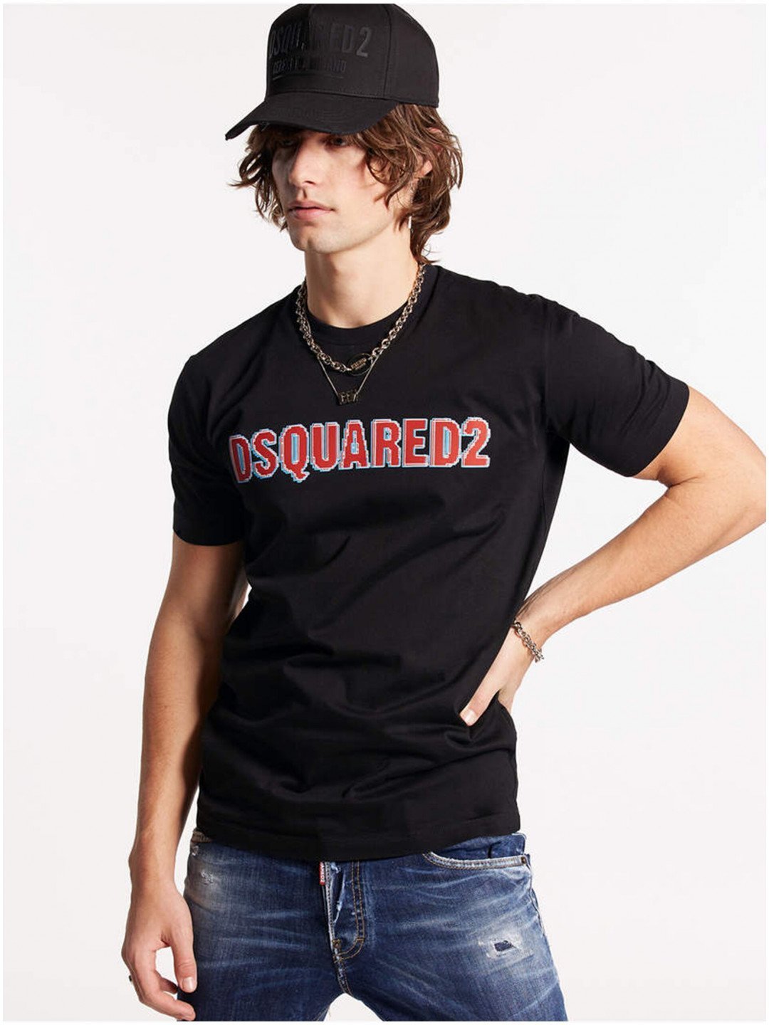 Černé pánské tričko DSQUARED2