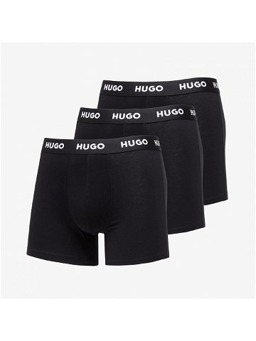 Hugo Boss Logo-Waistband Boxer Briefs 3-Pack Black