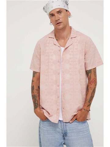 Košile Hollister Co růžová barva regular
