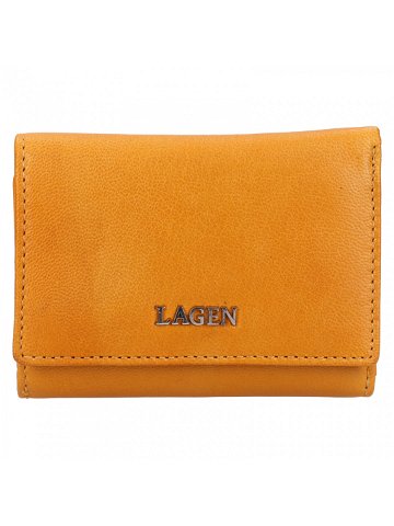 Dámská kožená peněženka Lagen Hebbe – žlutá