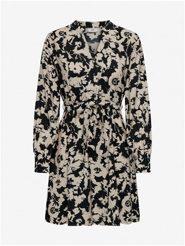 Černo-krémové dámské květované šaty JDY Miriam
