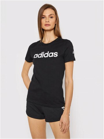 Adidas T-Shirt Loungewear Essentials Logo GL0769 Černá Slim Fit