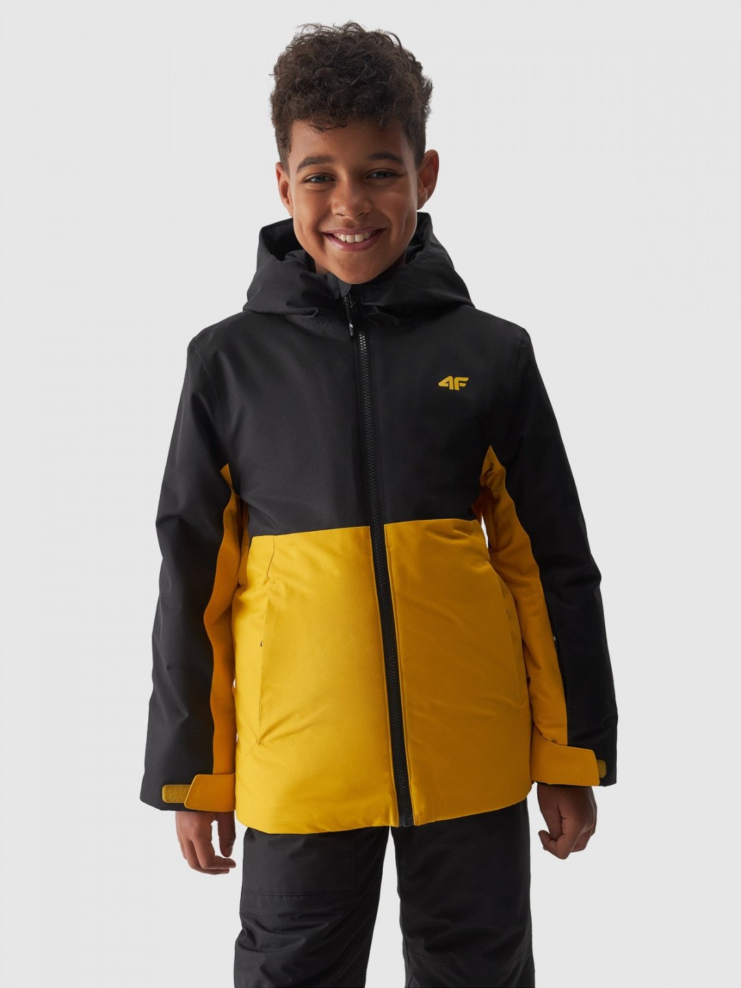 Chlapecká lyžařská bunda membrána 8000 – žlutá