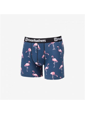 Horsefeathers Sidney Boxer Shorts Blue Flamingos Print