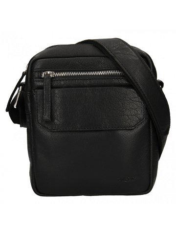 Pánská kožená taška přes rameno BLC-220 1611 černá