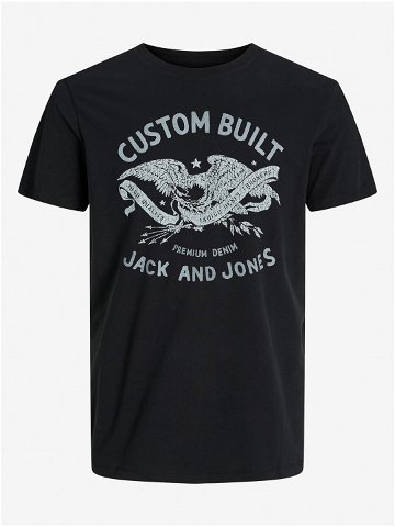 Černé pánské tričko Jack & Jones Fonne